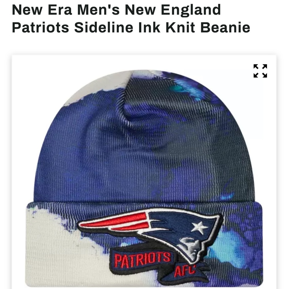 New Era New England Patriots Sideline Ink Beanie